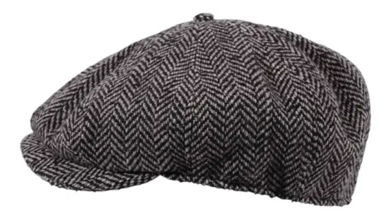 Paperboy mit feinem Fischgratmuster