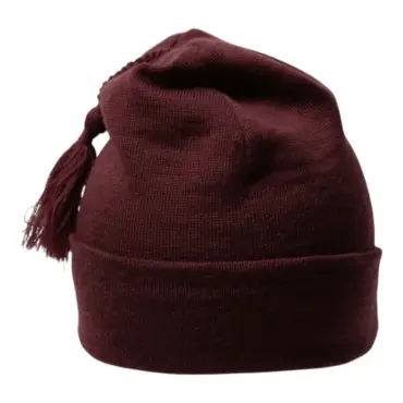 Zottelmütze aus Bio-Baumwolle in verschiedenen Farben mit Zopfquaste
