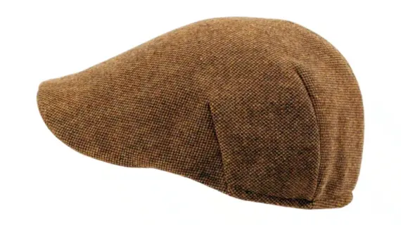 Schiebermütze Taddeo in Rostton aus Wollstoff  Handarbeit Risa