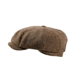 Kakao oder Jeans|Paperboy Wollmütze Tito in Tweed-Muster