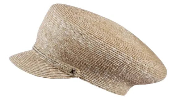 Camaret-Strohmütze naturfarben mit Strohband||