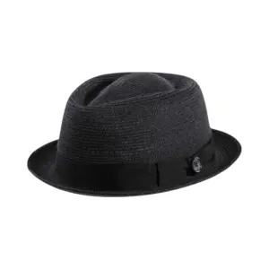 Schwarzer Player Hanfhut «ligne noire» von Risa aus 100% Hanf