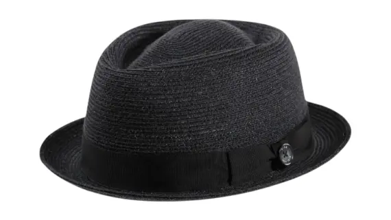 Schwarzer Player Hanfhut «ligne noire» von Risa aus 100% Hanf