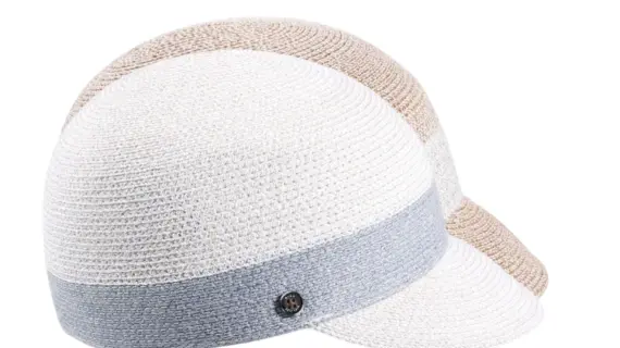 Cap Hanf Linen Paper H’beige blau
