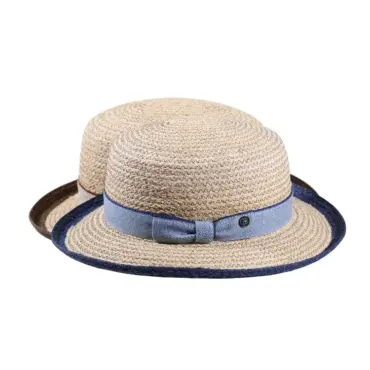 Aufschlaghut „Romboid Ribbon“ aus Raffia von Risa