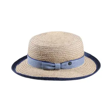 Aufschlaghut „Romboid Ribbon“ aus Raffia von Risa