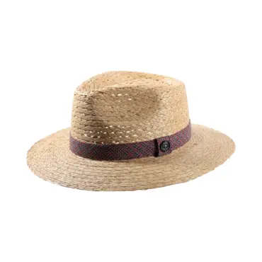 Fedora Traveler Breezy Straw Natur Strohhut von Risa