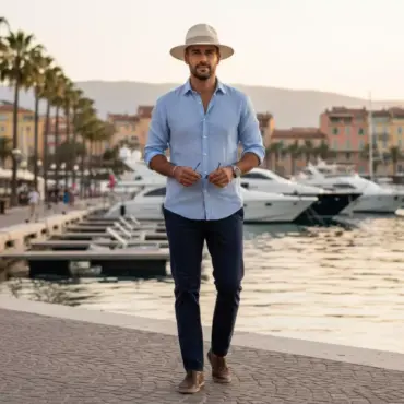 Antik Hemp Fedora Traveler Natur mit naturfarbenem Leinenband