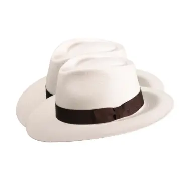 Panama City Cuenca Grad 16 in Weiss mit schwarzem oder braunem Rebsband