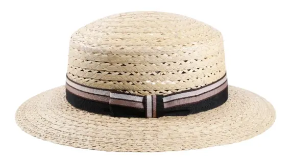 Imkerhut Cloche mit Schleier in Natur aus Stroh mit abnehmbarem Schutznetz