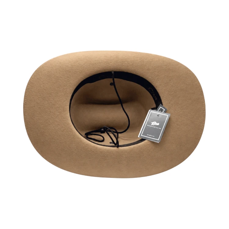 Westernhut Montana mit Bridée aus Wollfilz in Camel