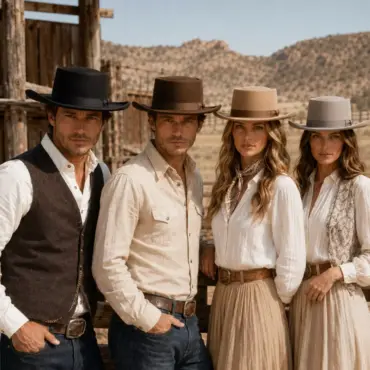 Variantenbild Gambler Western Filzhut in Schwarz Dunkelbraun Camel und Hellgrau