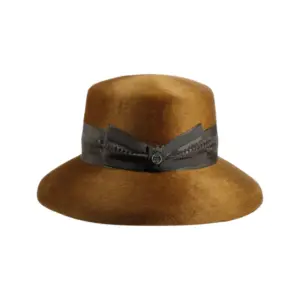 Cloche Damenhut Golden Velours in [Farbname] aus 100 % Hasenhaar