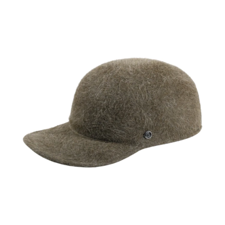 Cap Capelli aus Haarfilz in Kaperngrün meliert