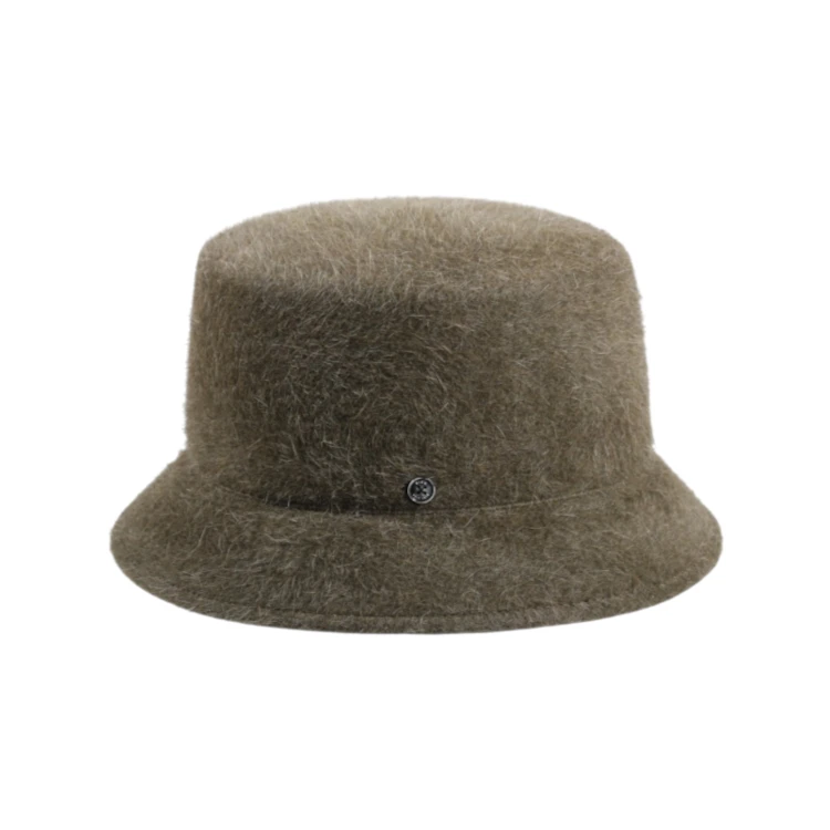Bucket Hat Capelli Damen aus Haarfilz in Kapergrün meliert