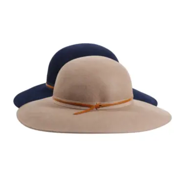 Variantenbild Damencloche aus Kaschmir in Camel und Marine