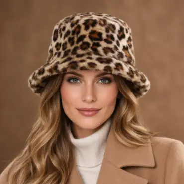 Variantenbild Buckethut Leoprint Damen im Leopardenmuster