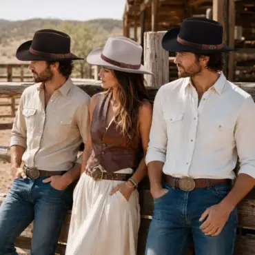 Variantenbild Cowboyhut in Schwarz Braun und Hellbeige