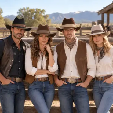 Variantenbild Western Filzhut Oklahoma in Schwarz Dunkelbraun Camel und Hellgrau